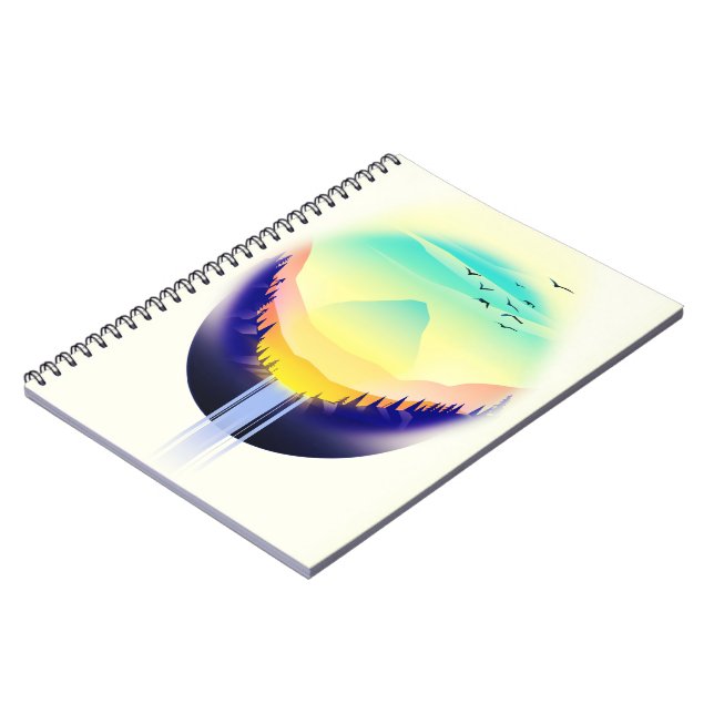 Waterfall Landscape Notebook (Left Side)