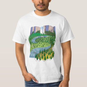 Waterfall Landscape T-Shirt