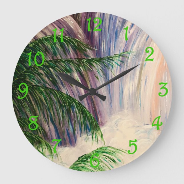Waterfall Large Clock (Front)