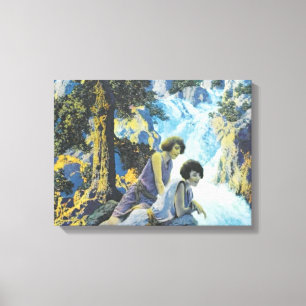 Waterfall - Maxfield Parrish Canvas Print