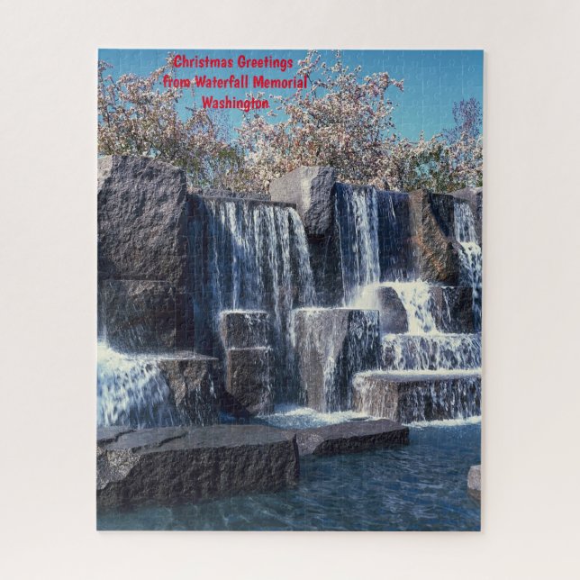 Waterfall Memorial Washington DC. Jigsaw Puzzle (Vertical)