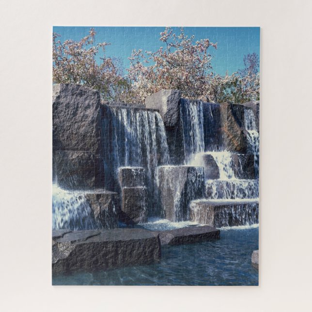 Waterfall Memorial Washington. Jigsaw Puzzle (Vertical)