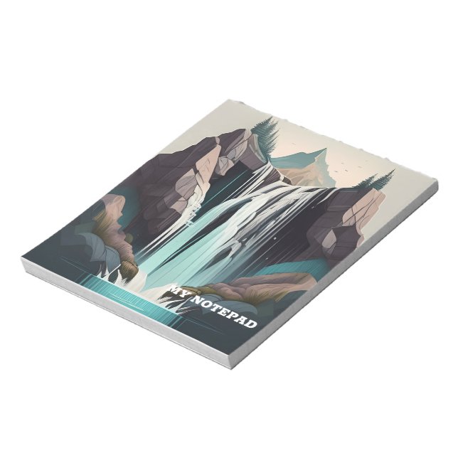 Waterfall Notebook Notepad (Rotated)