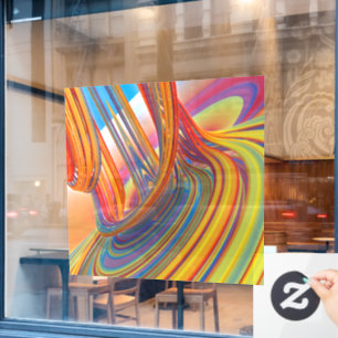 Waterfall of Colour  Window Cling