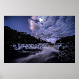 Waterfall Of Venâncios Poster