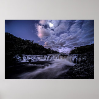 Waterfall Of Venâncios Poster