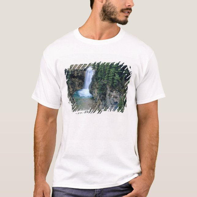 Waterfall on Falls Creek in Lewis and Clark T-Shirt (Front)