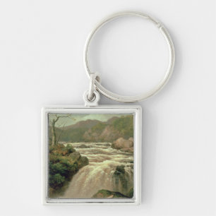 Waterfall on River Neath, South Wales Key Ring