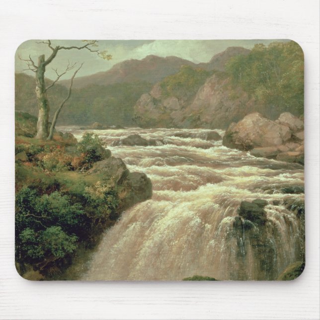 Waterfall on River Neath, South Wales Mouse Mat (Front)