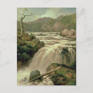 Waterfall on River Neath, South Wales Postcard
