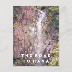 Waterfall on Road to Hana   Postcard