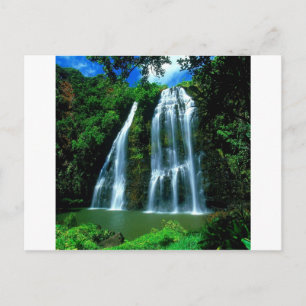 Waterfall Opaekaa Kauai Hawaii Postcard