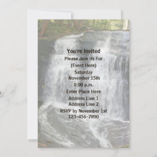 Waterfall Painting Nature Art Party Invitation