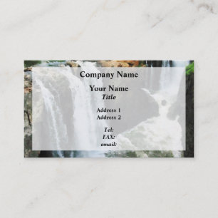 Waterfall Paterson NJ Business Card