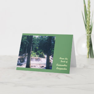 Waterfall Personalised Note Cards - Large