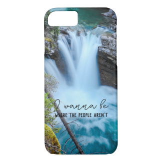 Waterfall Photography Gift with Funny Quote iPhone 8/7 Case