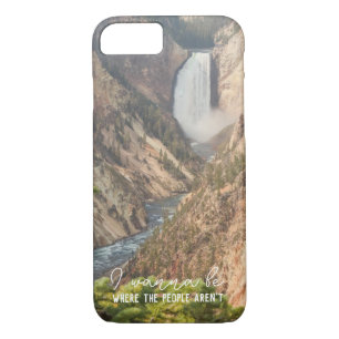 Waterfall Photography Gift with Funny Quote iPhone 8/7 Case