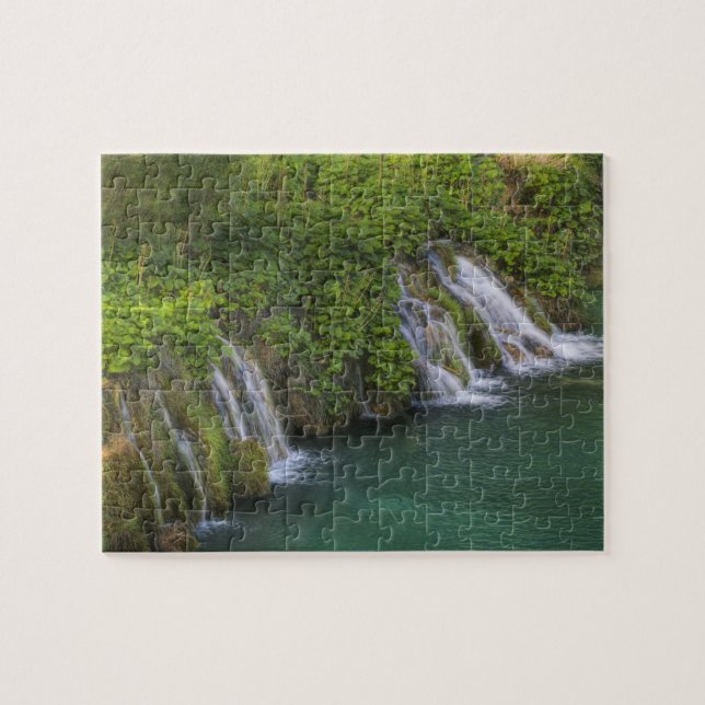 Waterfall, Plitvice Lakes National Park and Jigsaw Puzzle (Horizontal)