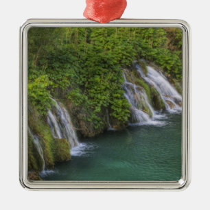 Waterfall, Plitvice Lakes National Park and Metal Tree Decoration