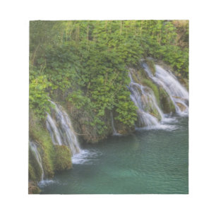 Waterfall, Plitvice Lakes National Park and Notepad
