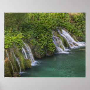 Waterfall, Plitvice Lakes National Park and Poster