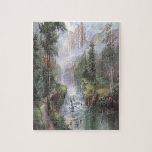 Waterfall Portrait Jigsaw Puzzle