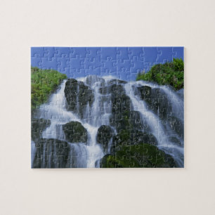 Waterfall, Portree, Isle of Skye, Highlands, Jigsaw Puzzle