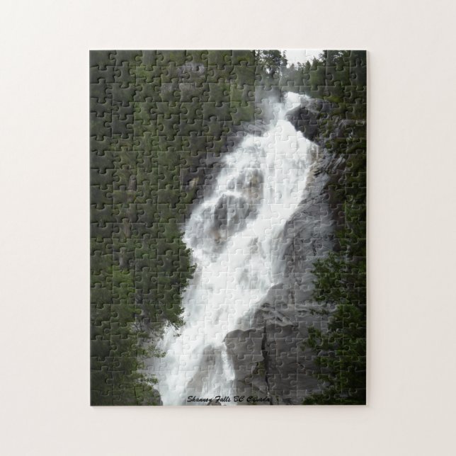 Waterfall Puzzle Shannon Falls BC Nature Puzzle (Vertical)