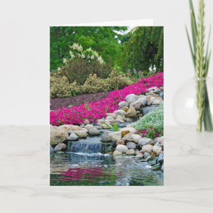 Waterfall Reflection Sympathy Card