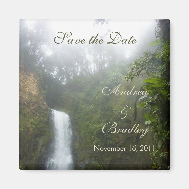 Waterfall Save the Date Magnet (Front)