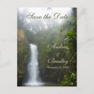 Waterfall Save the Date Postcard