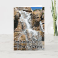 Waterfall Scripture Encouragement Occasion Card