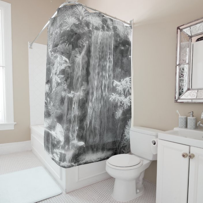 Waterfall Shower Curtain Zazzle.co.uk
