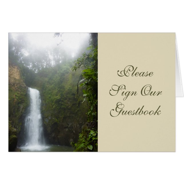 Waterfall Sign Card (Front Horizontal)