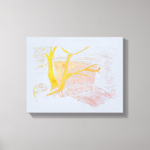 Waterfall Silver Canvas Print