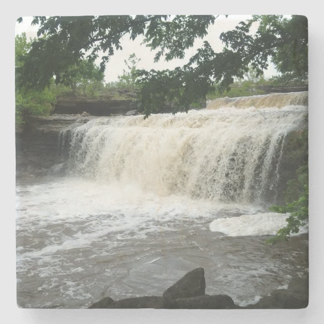 Waterfall  stone coaster (Front)