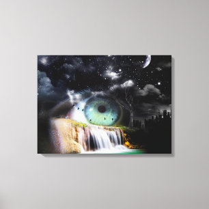 Waterfall Surrealism Canvas Print