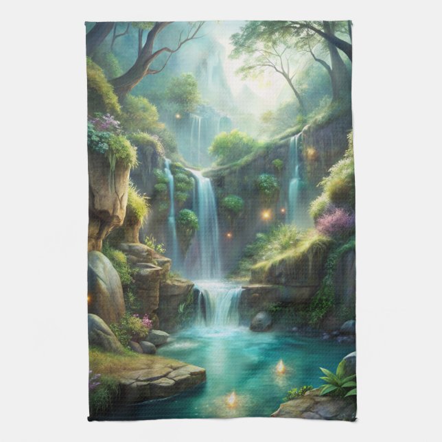 Waterfall Tea Towel (Vertical)