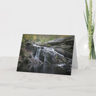 Waterfall thank you card