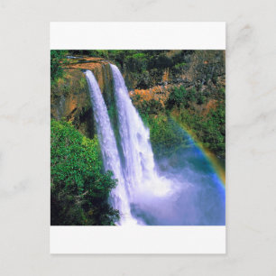 Waterfall Wailua Kauai Hawaii Postcard