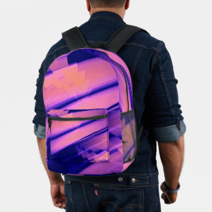 WATERFALL WATER ABSTRACT PRINTED BACKPACK