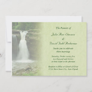 Waterfall Wedding Invitation