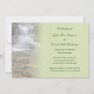 Waterfall Wedding Invitation