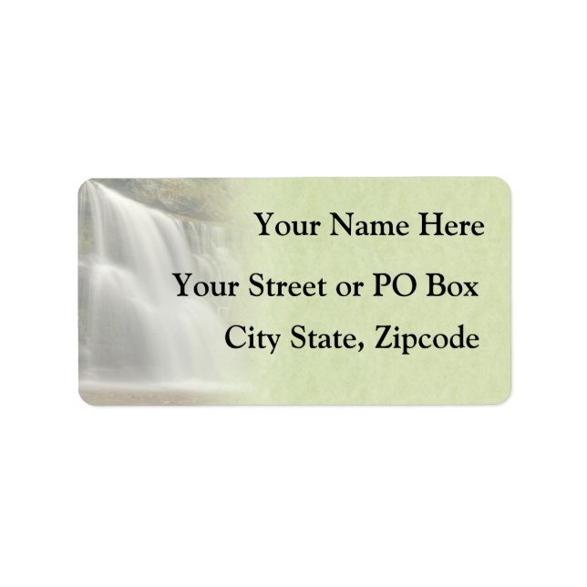 Waterfall Wedding Label (Front)