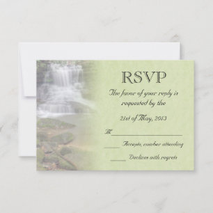 Waterfall Wedding RSVP