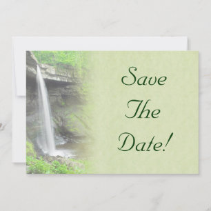 Waterfall Wedding Save The Date Invitation