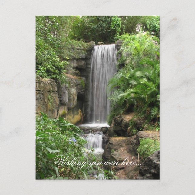 Waterfall, Wishing you were here... Postcard (Front)
