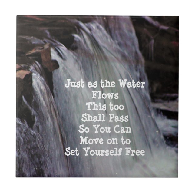  Waterfall with Words Tile (Front)