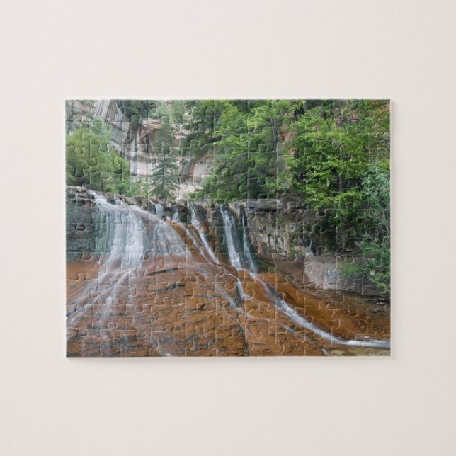 Waterfall, Zion National Park, Utah, USA Jigsaw Puzzle (Horizontal)