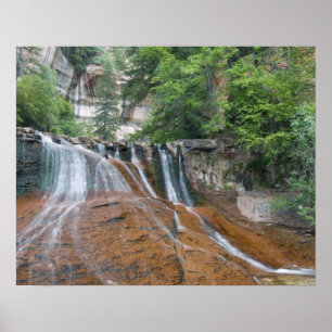 Waterfall, Zion National Park, Utah, USA Poster